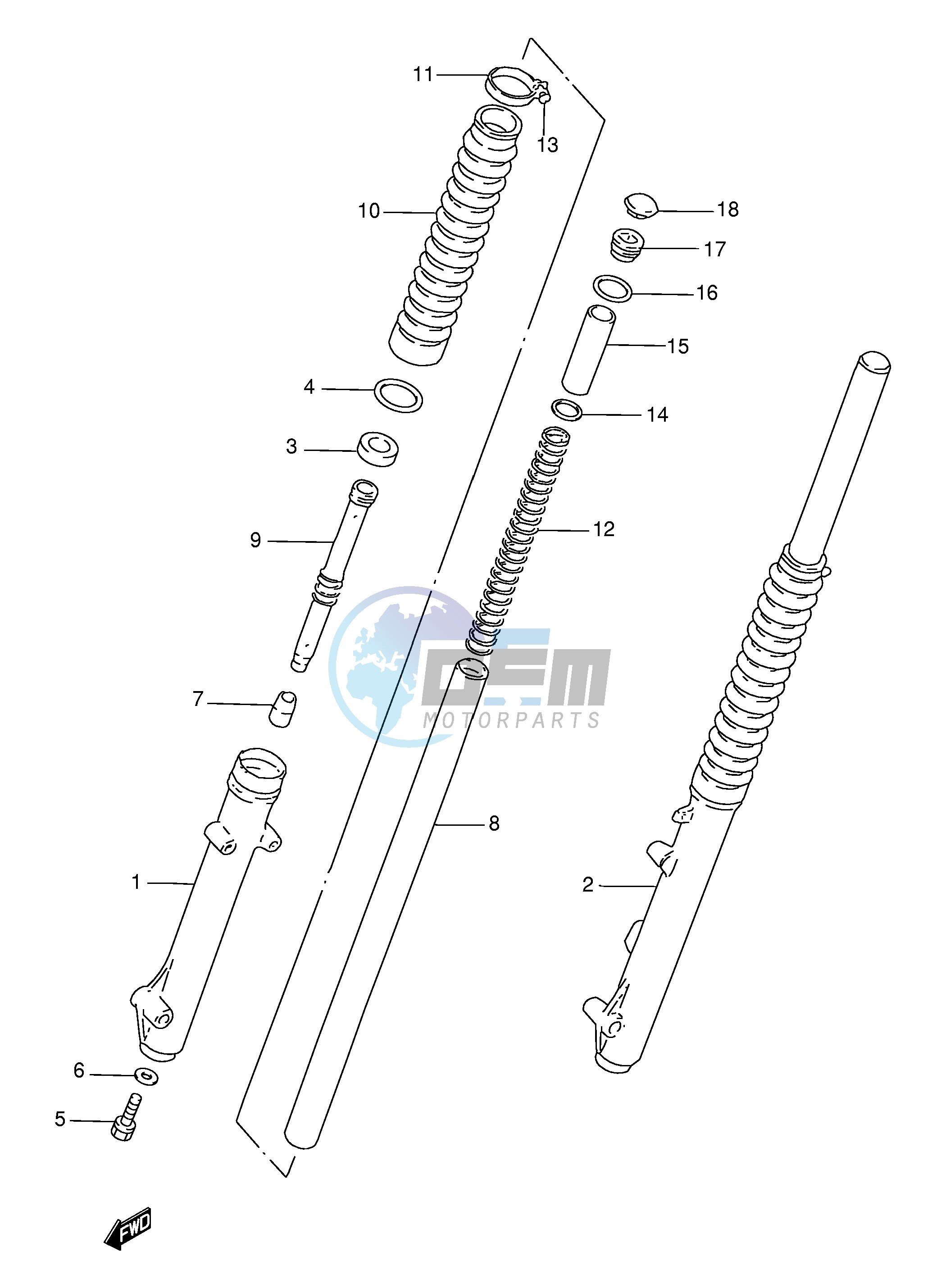 FRONT DAMPER (MODEL K1 E71)