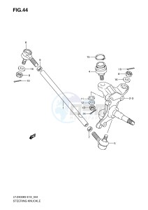 LT-Z400 (E19) drawing STEERING KNUCKLE