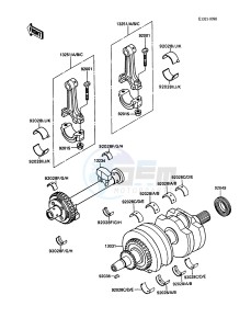 KAF 450 B [MULE 1000] (B1) [MULE 1000] drawing CRANKSHAFT