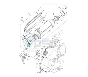 YP MAJESTY ABS 400 drawing EXHAUST