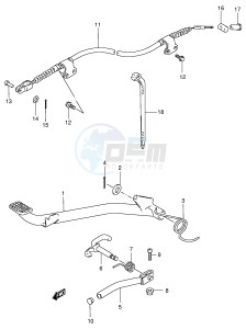 LT80 (P3-P28) drawing BRAKE PEDAL