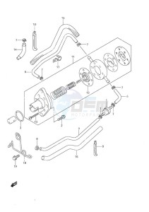 DF 9.9 drawing Fuel Pump - Non-Remote Control