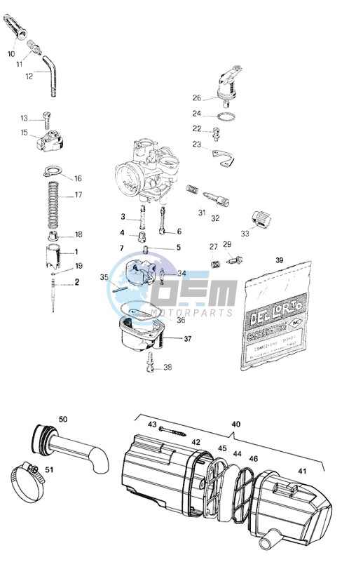 Carburator-intake silencer