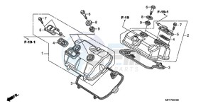 XL700VA9 France - (F / ABS CMF SPC) drawing CYLINDER HEAD COVER