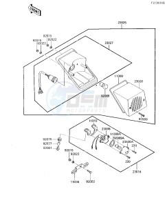 KL 600 B [KL600] (B1-B2) [KL600] drawing TAILLIGHT