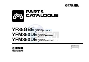 YFM350FWA YFM350DE GRIZZLY 350 4WD (1NSD 1NSE 1NSF) drawing .1-Front-Page