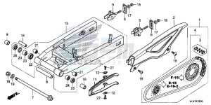 NC700XDE NC700XD 2ED - (2ED) drawing SWING ARM