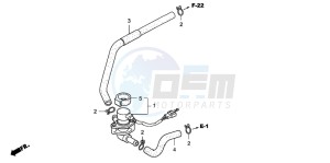 FJS600A 400 SILVER WING drawing AIR INJECTION VALVE