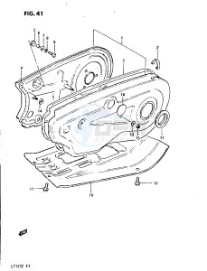 LT125 (E3) drawing CHAIN CASE