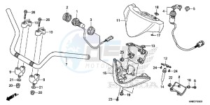 TRX680FAH Europe Direct - (ED) drawing HANDLE PIPE