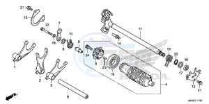 NC700SD NC700S Europe Direct - (ED) drawing GEARSHIFT DRUM (NC700S/ SA)