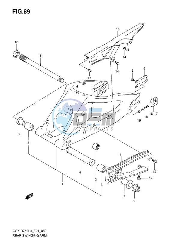 REAR SWINGING ARM L3