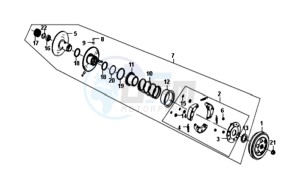 SYMPHONY SR 50 L6 drawing CLUTCH