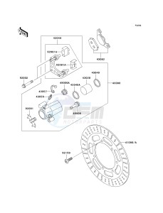 EN 500 C [VULCAN 500 LTD] (C6F-C9F) C8F drawing FRONT BRAKE