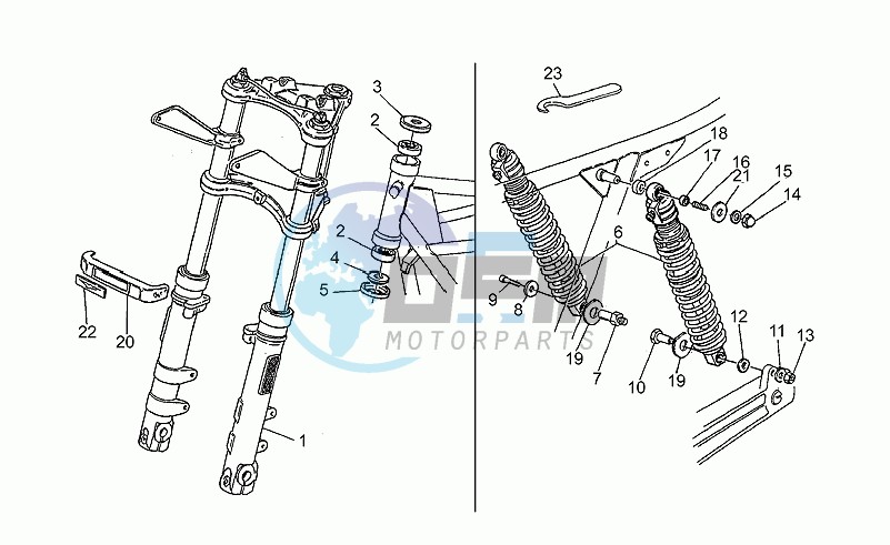 F.fork-r.shock absorber