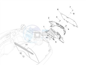 GTV 300 SEI GIORNI IE E4 ABS (NAFTA) drawing Rear cover - Splash guard