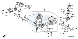 TRX500FPE9 Australia - (U / PS) drawing STEERING SHAFT (POWER STEERING)