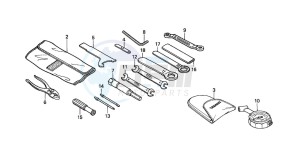 CBR600FR drawing TOOLS