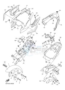 FZ8-S FZ8 FAZER 800 (42PA 42PE) drawing FENDER