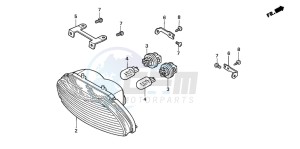 CBR600F drawing TAILLIGHT (1)