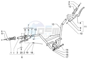 X9 125 Evolution drawing Handlebar - Brake Pump