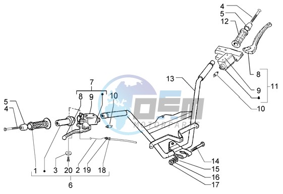 Handlebar - Brake Pump