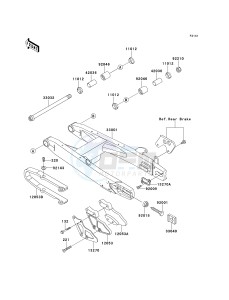 KX 80 W [KX80] (W1-W3) [KX80] drawing SWINGARM