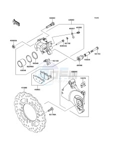 Z750R ZR750NCF UF (UK FA) XX (EU ME A(FRICA) drawing Rear Brake