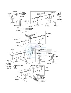 KVF300 KVF300CCF EU drawing Suspension