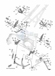 TRACER 9 MTT890 (B5U1) drawing STAND & FOOTREST