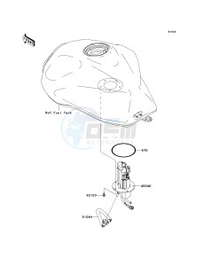 ZR 1000 A [Z1000] (A6F-A6F) A6F drawing FUEL PUMP