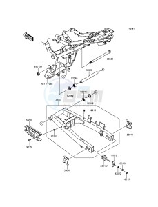 NINJA_300 EX300AFFA XX (EU ME A(FRICA) drawing Swingarm