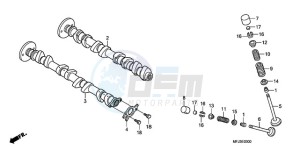 CBR600RRA France - (F / CMF 2F) drawing CAMSHAFT/VALVE