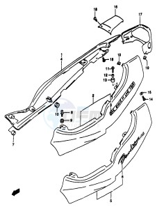 GSF1200A (E18) drawing FRAME COVER (GSF1200V SV)