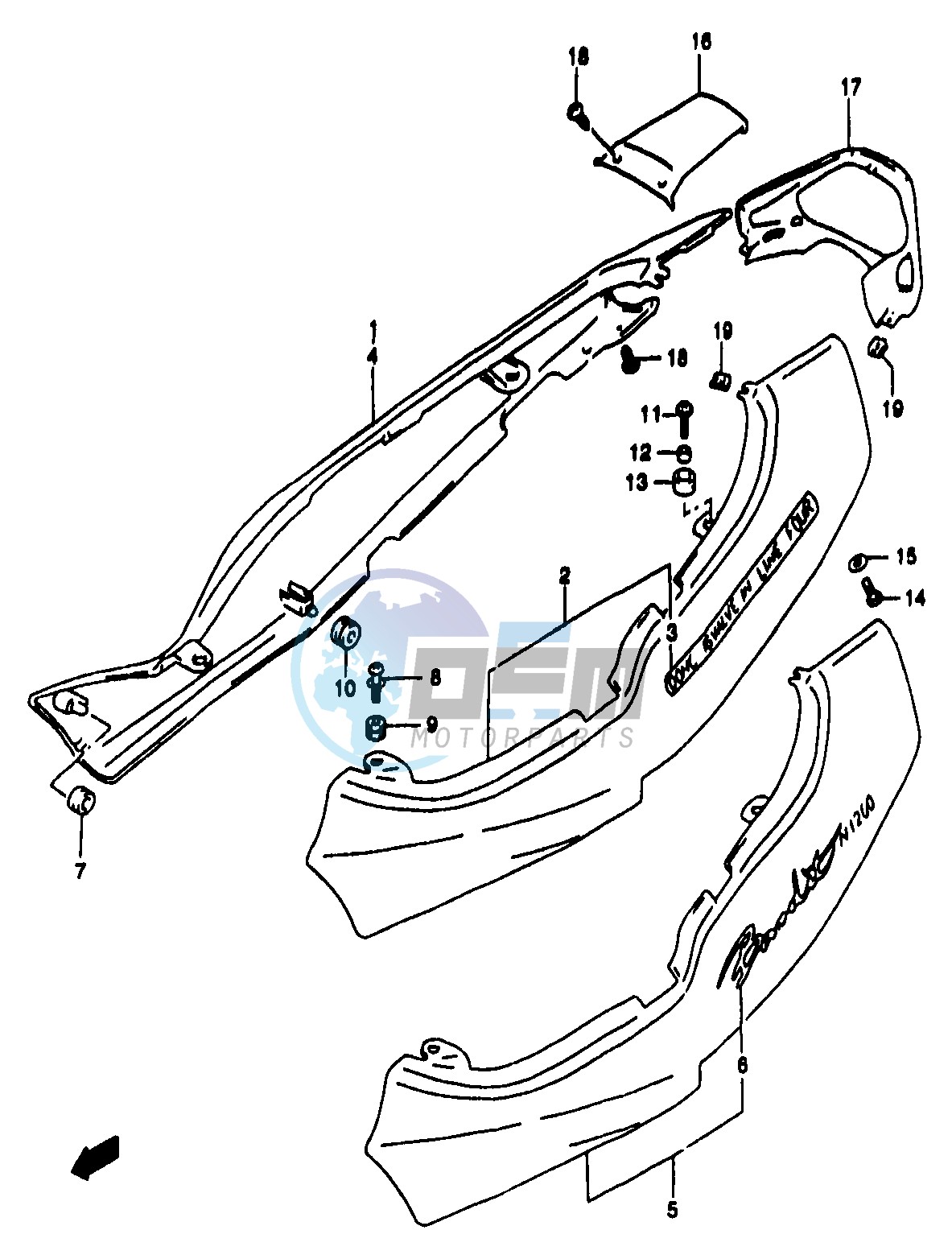 FRAME COVER (GSF1200V SV)