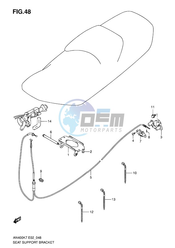 SEAT SUPPORT BRACKET