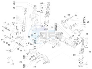 MP3 500 LT Business (EMEA) drawing Fork/steering tube - Steering bearing unit