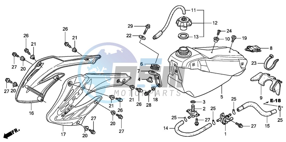 FUEL TANK (CRF450R2,3,4)