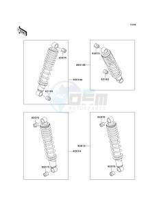 KAF 300 D [MULE 520] (D1-D2) [MULE 520] drawing SHOCK ABSORBER-- S- -