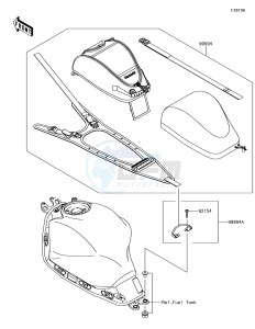 NINJA 650 EX650KJFA XX (EU ME A(FRICA) drawing Accessory(Tank Bag)