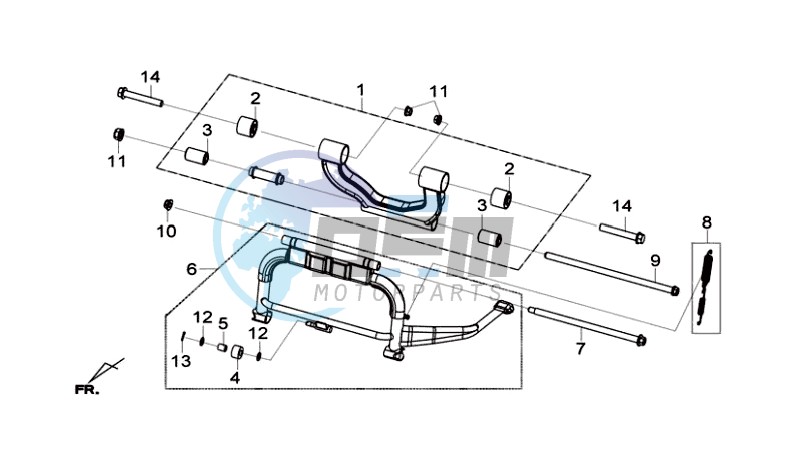 CENTRAL STAND -SIDE STAND- KICKSTARTER PEDAL