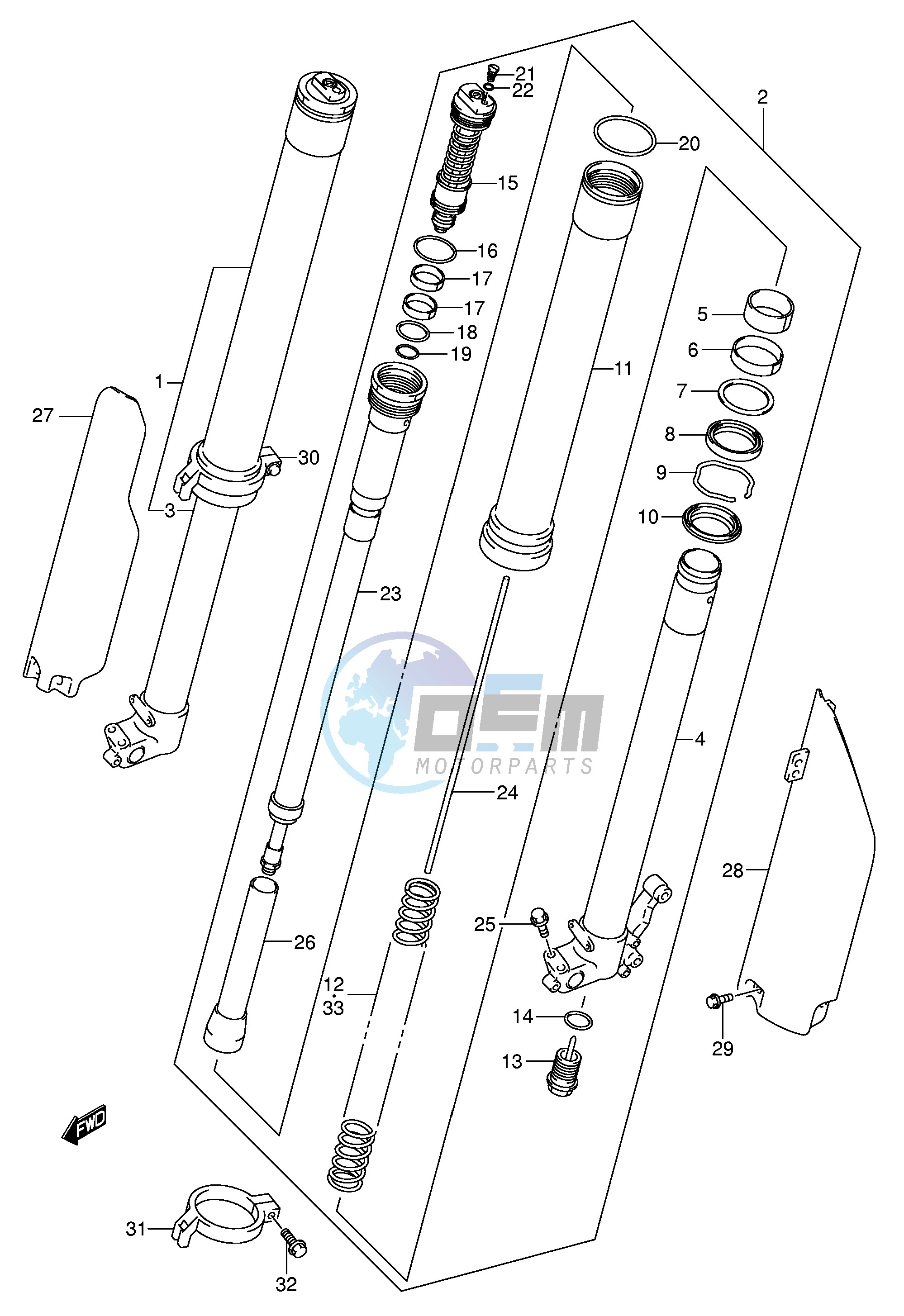 FRONT DAMPER (MODEL K5)