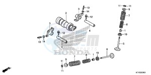 CBR125RF CBR125R 2ED - (2ED) drawing CAMSHAFT/VALVE