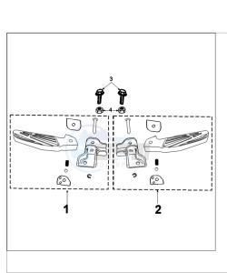 TWEET 125 V PRO drawing FOOTREST