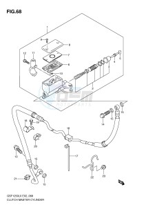 GSF1250 (E2) Bandit drawing CLUTCH MASTER CYLINDER