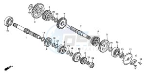 MT50S drawing TRANSMISSION (B/DK/E/ED/N)