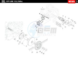 CITYLINE-IE-125-300-RED drawing VARIATOR - CAMSHAFT