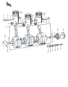 KH 400 A (A3-A5) drawing CRANKSHAFT_PISTONS -- 76-78 A3_A4_A5- -