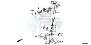 TRX680FAH Europe Direct - (ED) drawing STEERING SHAFT