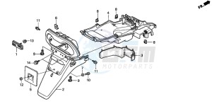 SFX50SMM drawing REAR FENDER